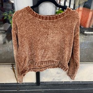 CROP TOP gold sweater